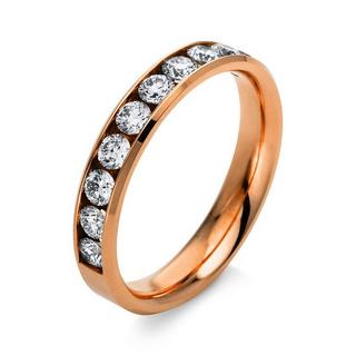 MUAU Schmuck  Mémoire-Ring 58514K Roségold Diamant 0.75ct. 