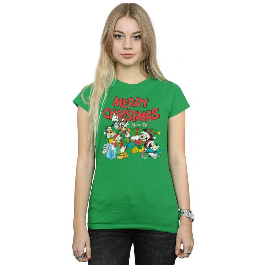 Disney Mickey Mouse And Friends Winter Wishes T-Shirt  