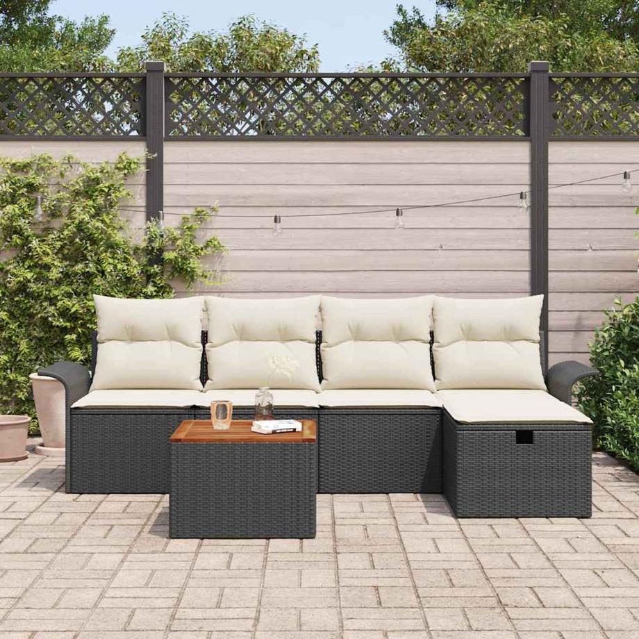 VidaXL Ensemble de canapé de jardin poly rattan  