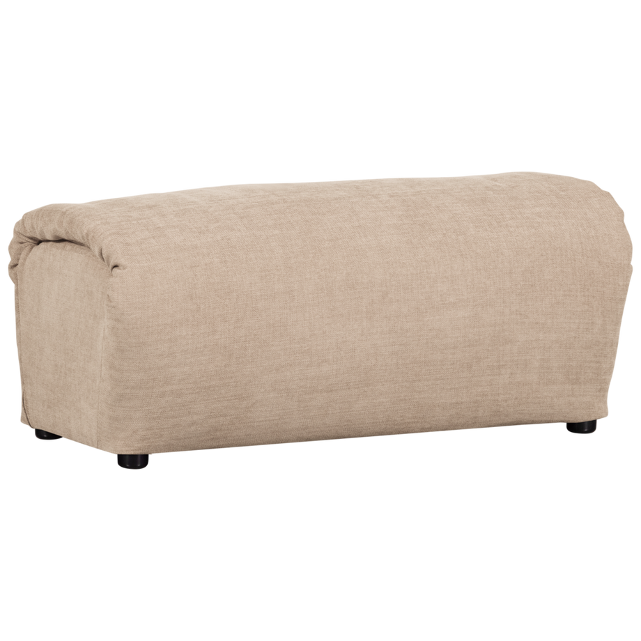 mutoni Tabouret Baggy tissé chenille sable 91x50  