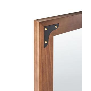 Beliani Wandspiegel aus Tannenholz Rustikal BLOSVILLE  