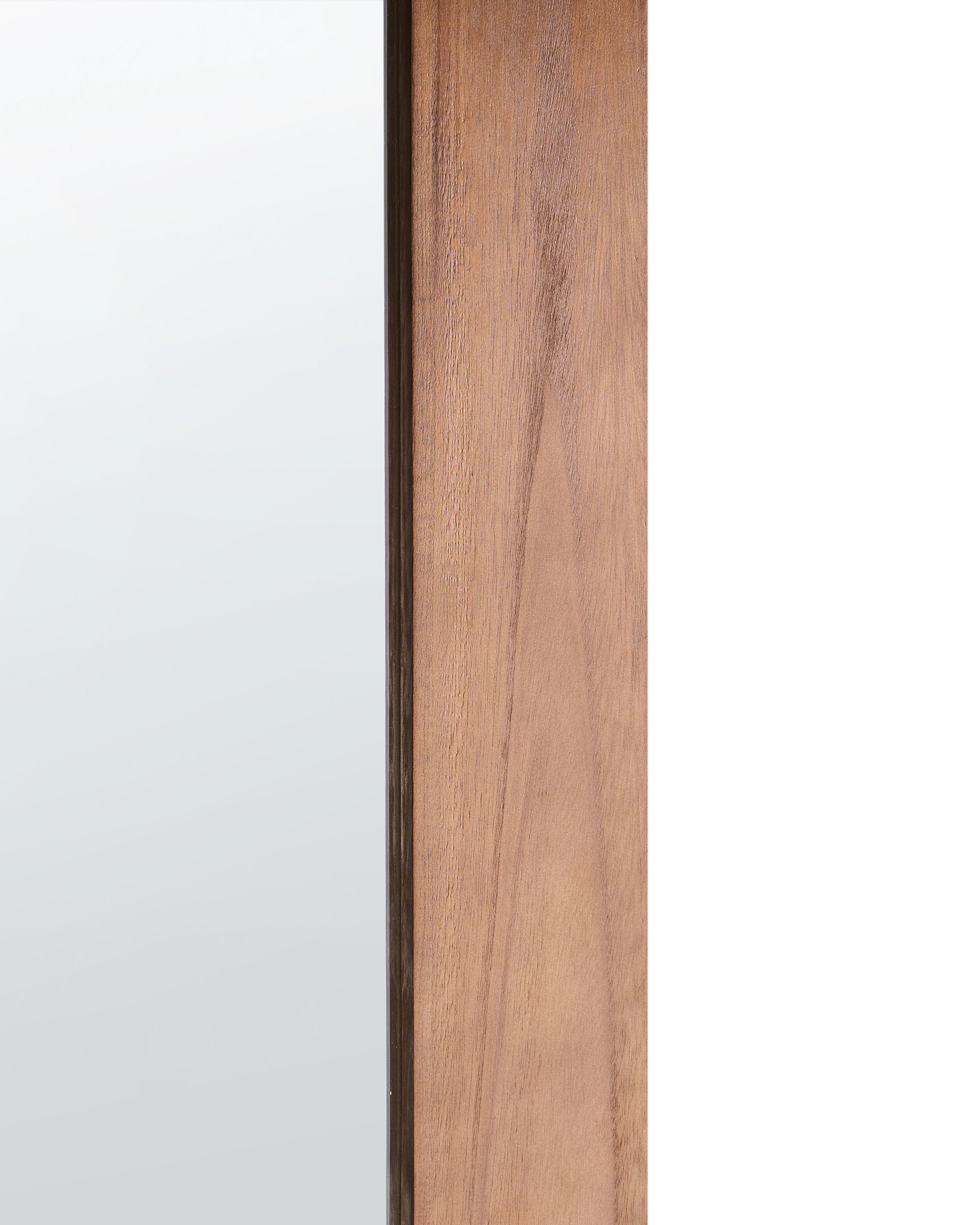 Beliani Wandspiegel aus Tannenholz Rustikal BLOSVILLE  