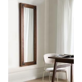 Beliani Wandspiegel aus Tannenholz Rustikal BLOSVILLE  