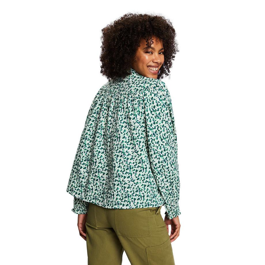 ESPRIT Chemisier Manches Bouffantes Col Rond  