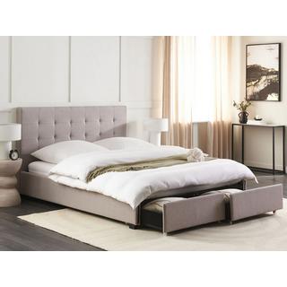 Beliani Letto contenitore en Poliestere Glamour ROCHELLE  