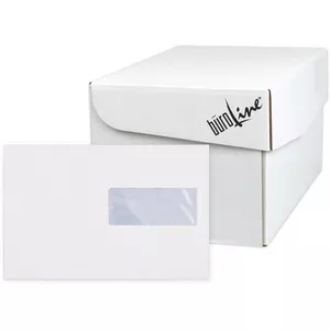 BÜROLINE Couvert m/Fenster rechts C5 306707 100g, weiss 500 Stück