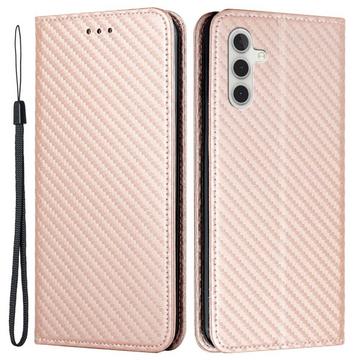 Galaxy S24 - Carbon Look Flip Case Cover