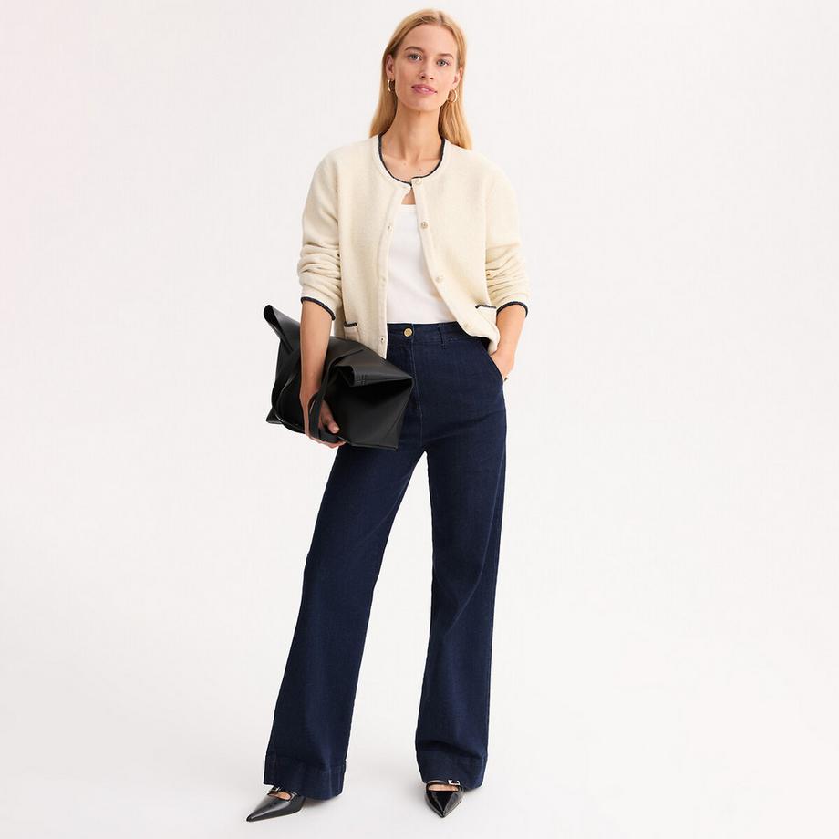 La Redoute Collections Cardigan court en fine maille  