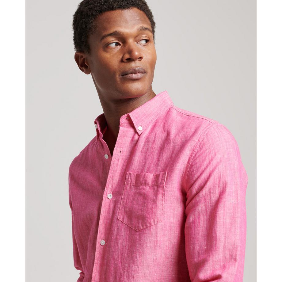 Superdry hed it knopfleiste aus leinen und bio-bauwolle studios  