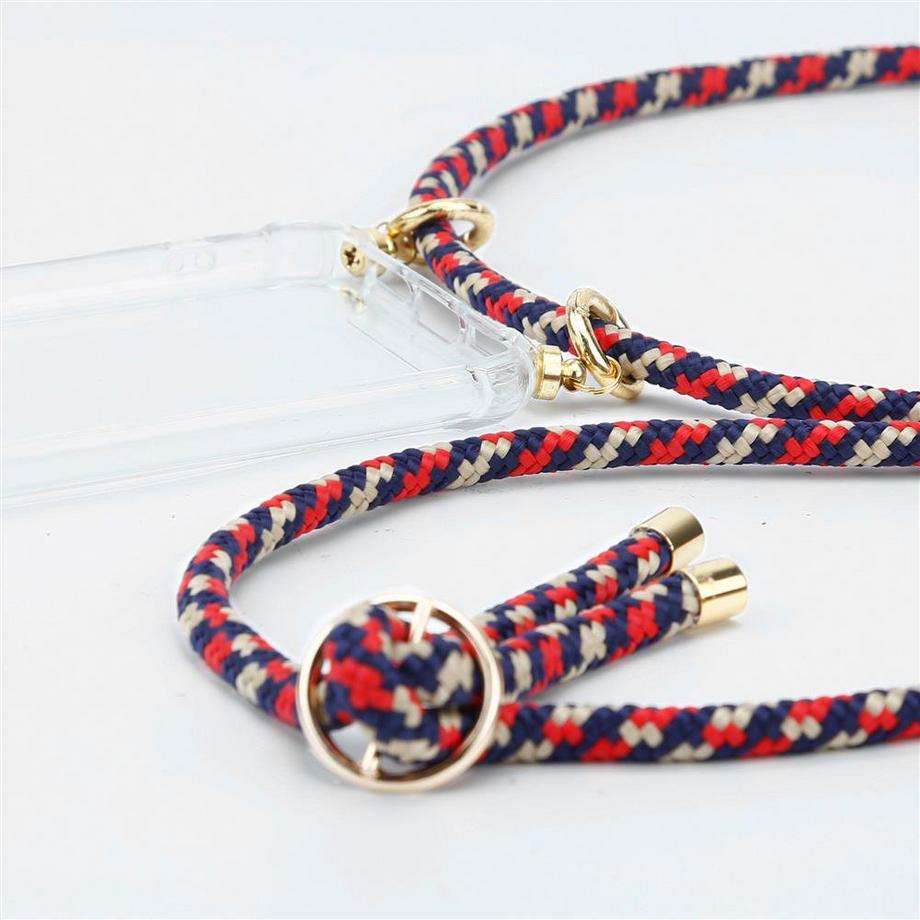 Cadorabo  Handy Kette für Apple iPhone 11 Silikon mit Gold Ringen 