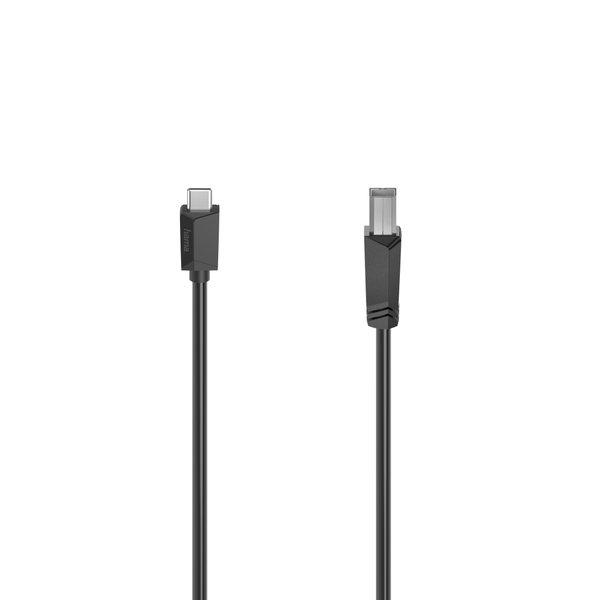 hama  00200642 câble USB 1,5 m USB 2.0 USB C USB B Noir 