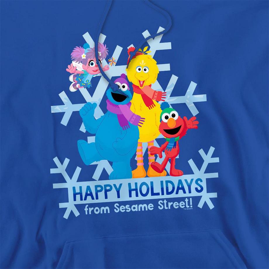 Sesame Street Happy Holidays Felpa con Cappuccio  