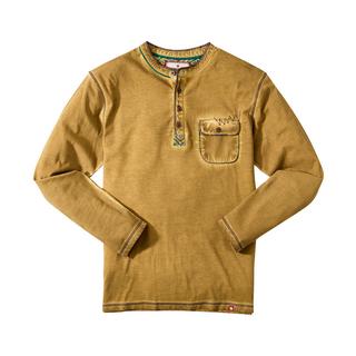 Joe Browns Langarm Henley mit Brusttasche  