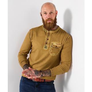 Joe Browns Langarm Henley mit Brusttasche  