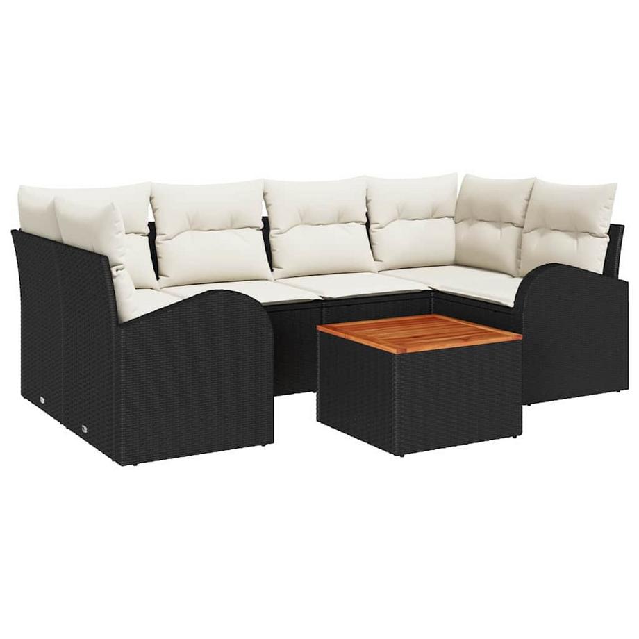 Gartensofa-set poly-rattan