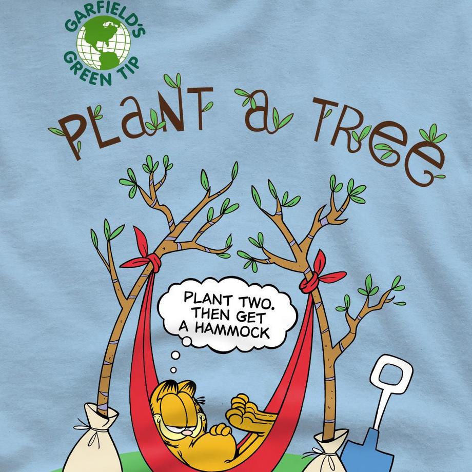 Garfield  Plant A Tree Maglietta 