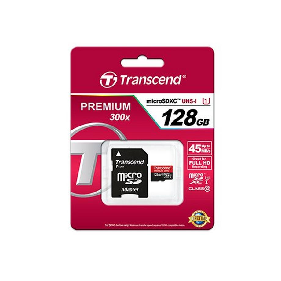 Transcend  TS128GUSDU1 (UHS-I, microSDXC, U1, 128GB) 