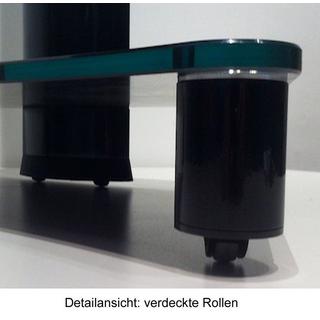 VCM Universal TV VESA Standfuß Ständer Fernseh Rack Alu Glas rollbar Rollen Tosal  