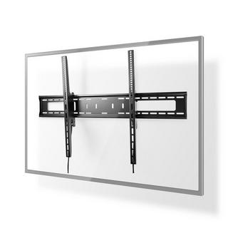 Nedis  Neigbare TV-Wandhalterung | 60-100" | Maximal unterstütztes Gewicht des Bildschirms: 75kg | Neigbar: 5° | Minimaler Wandabstand: 85mm | Stahl | Schwarz 
