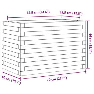 VidaXL Jardinière bois de pin  