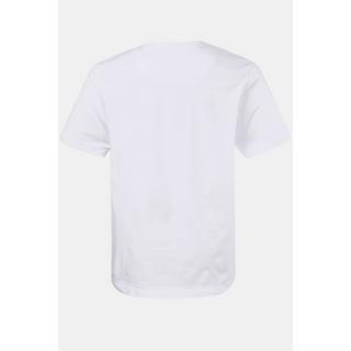 JP1880  T-shirt basic con scollo a V bianco neve 