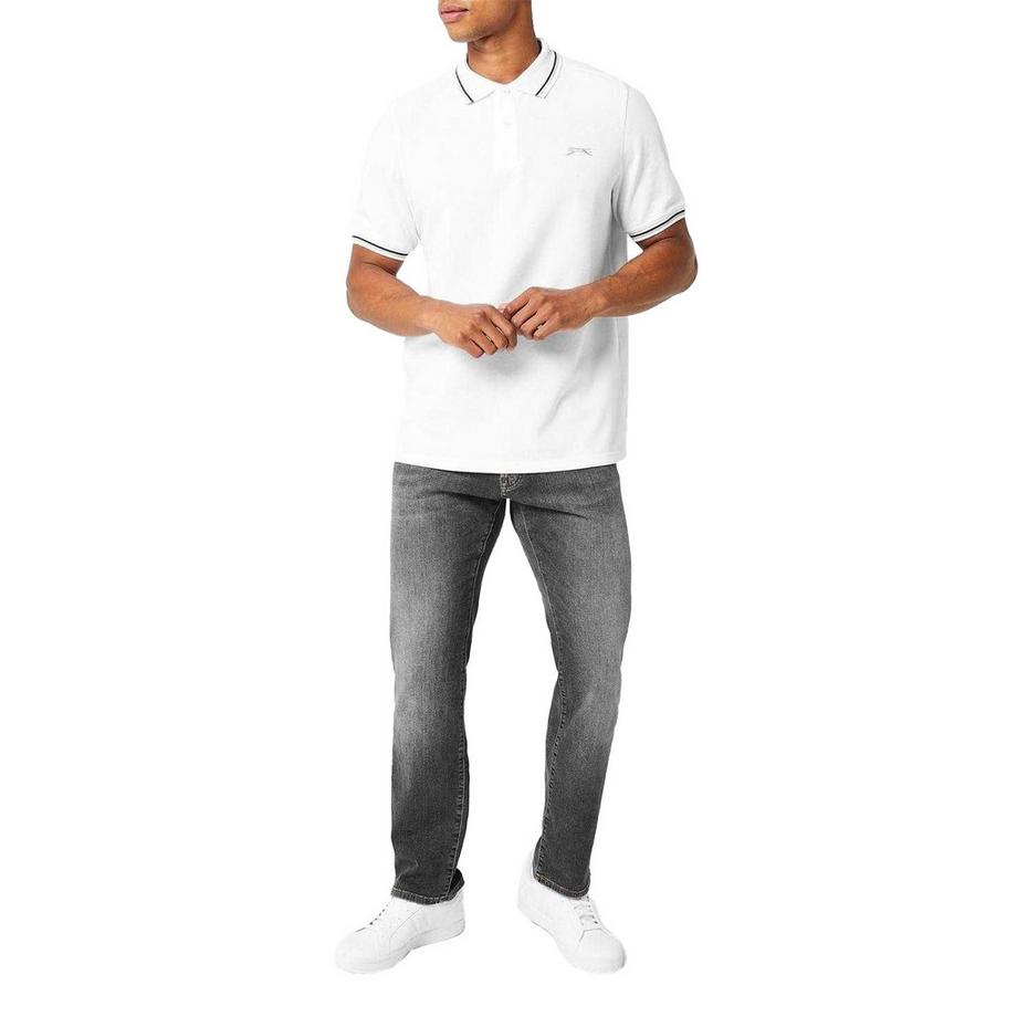 Slazenger  Polo Motiftyle Rayure Contrastée Sur Bord 