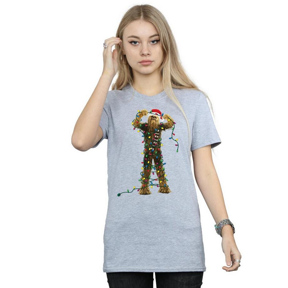 STAR WARS Star Wars Christmas Chewbacca T-Shirt Vestibilità Rilassata  