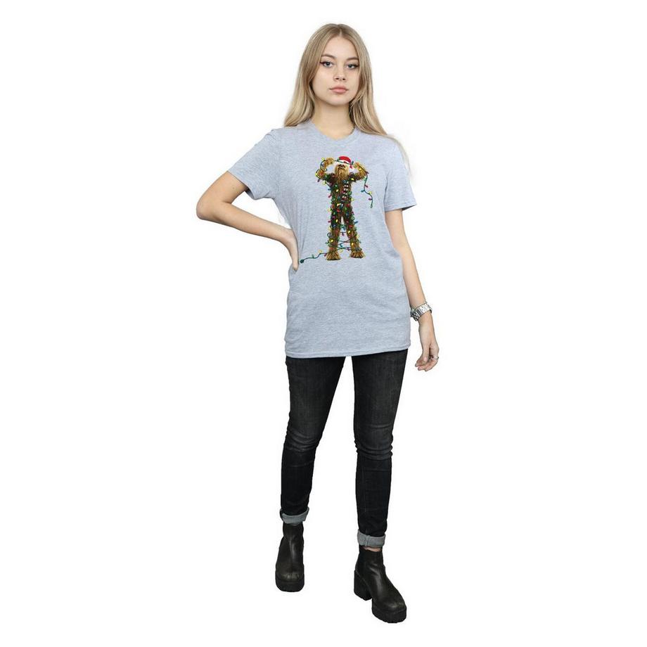 STAR WARS Star Wars Christmas Chewbacca T-Shirt Vestibilità Rilassata  