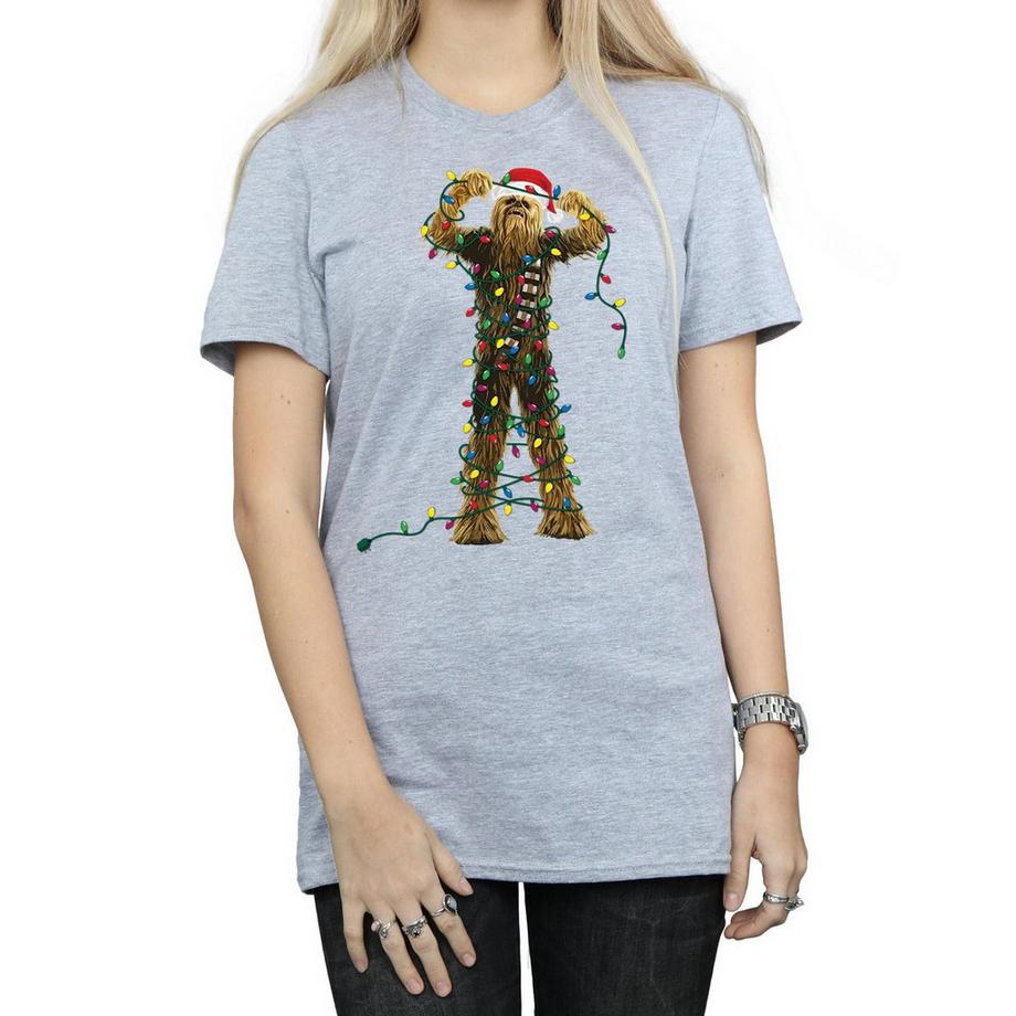 STAR WARS Star Wars Christmas Chewbacca T-Shirt Vestibilità Rilassata  