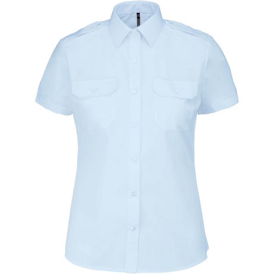 Kariban Donna Camicia Maniche Corte Pilota  