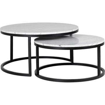 Couchtisch Lexington weiss 92 (2er-Set)