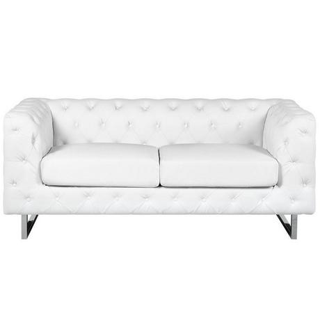 Beliani 2 Sitzer Sofa aus Kunstleder Glamourös VISSLAND  