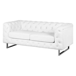 Beliani 2 Sitzer Sofa aus Kunstleder Glamourös VISSLAND  