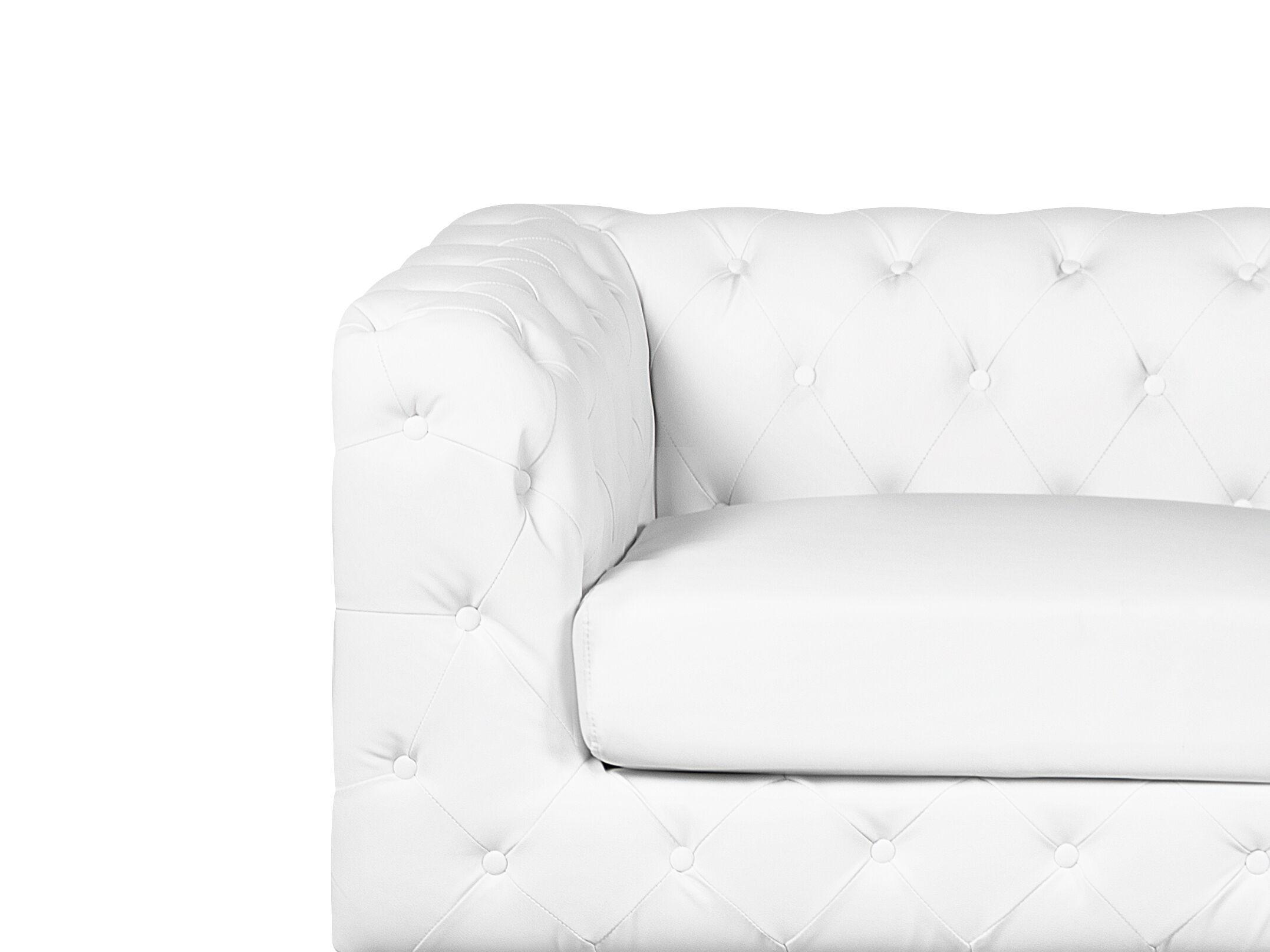 Beliani 2 Sitzer Sofa aus Kunstleder Glamourös VISSLAND  