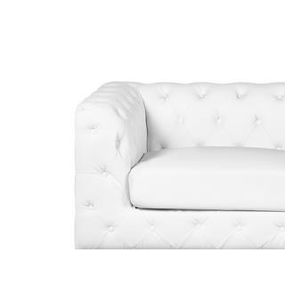 Beliani 2 Sitzer Sofa aus Kunstleder Glamourös VISSLAND  