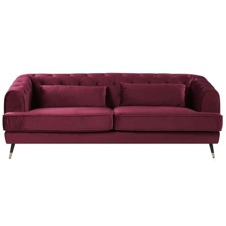 Beliani 3 Sitzer Sofa aus Samtstoff Glamourös SLETTA  