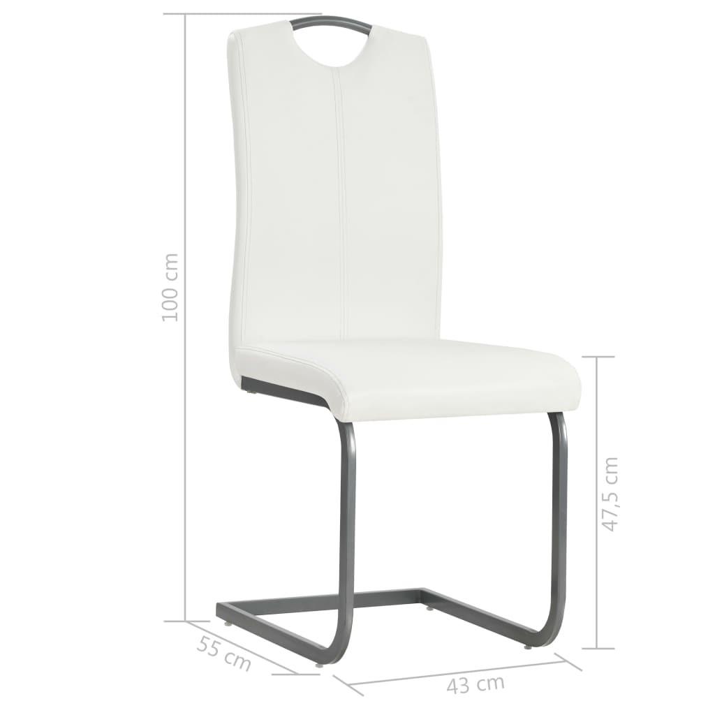 VidaXL Chaise de salle à manger cuir artificiel  