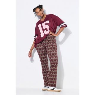 Studio Untold Pantalon à Pattes d'Éléphant Jambes Évasées Jacquard Paillettes  