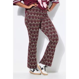 Studio Untold Pantalon à Pattes d'Éléphant Jambes Évasées Jacquard Paillettes  