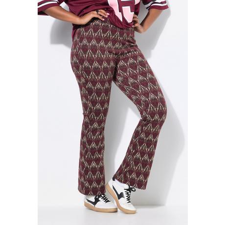 Studio Untold Pantalon à Pattes d'Éléphant Jambes Évasées Jacquard Paillettes  