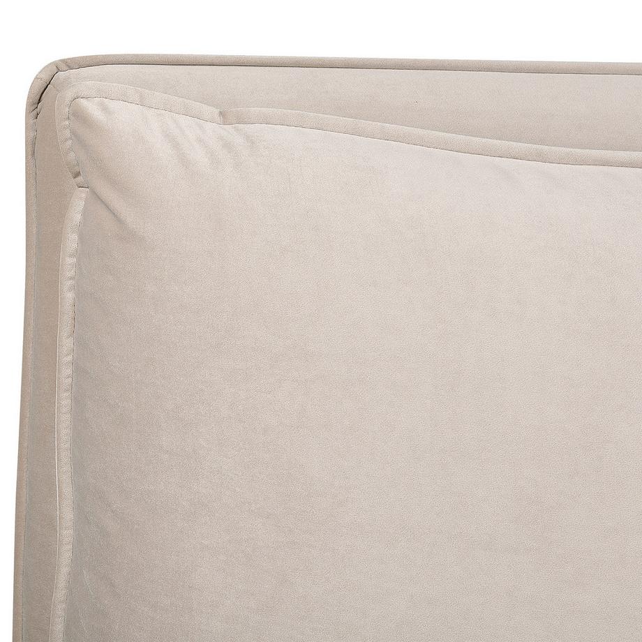 Beliani Lit à eau en Velours Scandinave BAJONNA  
