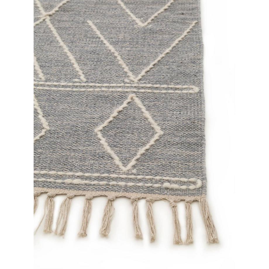 Benuta Tappeto di cotone Sydney Grigio chiaro  