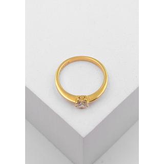 MUAU Schmuck  Solitaire Ring Diamant 0.50ct. Gelbgold 750 