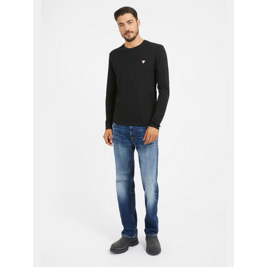 GUESS Core T-Shirt Manches Longues Col Rond  