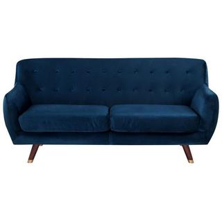 Beliani 3 Sitzer Sofa aus Samtstoff Glamourös BODO  