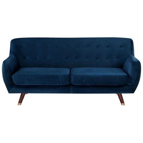 Beliani 3 Sitzer Sofa aus Samtstoff Glamourös BODO  