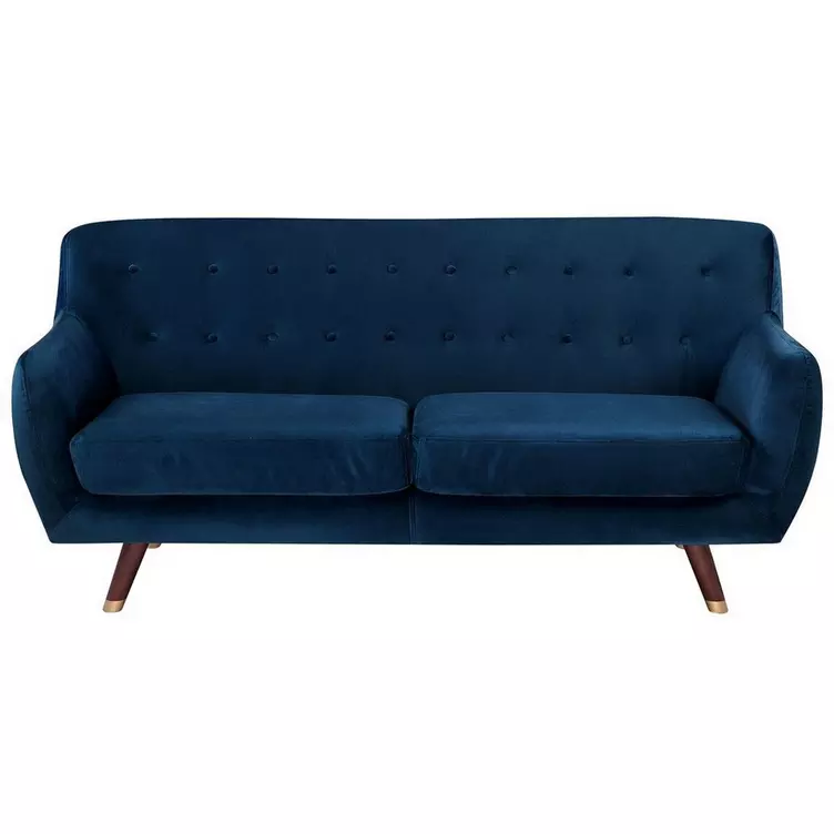 Beliani 3 Sitzer Sofa aus Samtstoff Glamourös BODO online kaufen MANOR