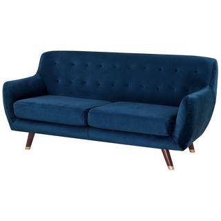 Beliani 3 Sitzer Sofa aus Samtstoff Glamourös BODO  