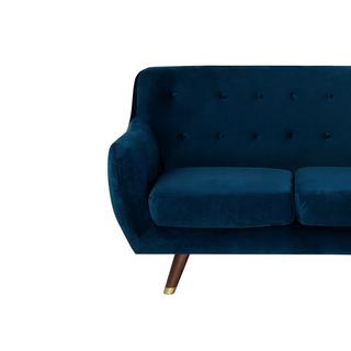 Beliani 3 Sitzer Sofa aus Samtstoff Glamourös BODO  