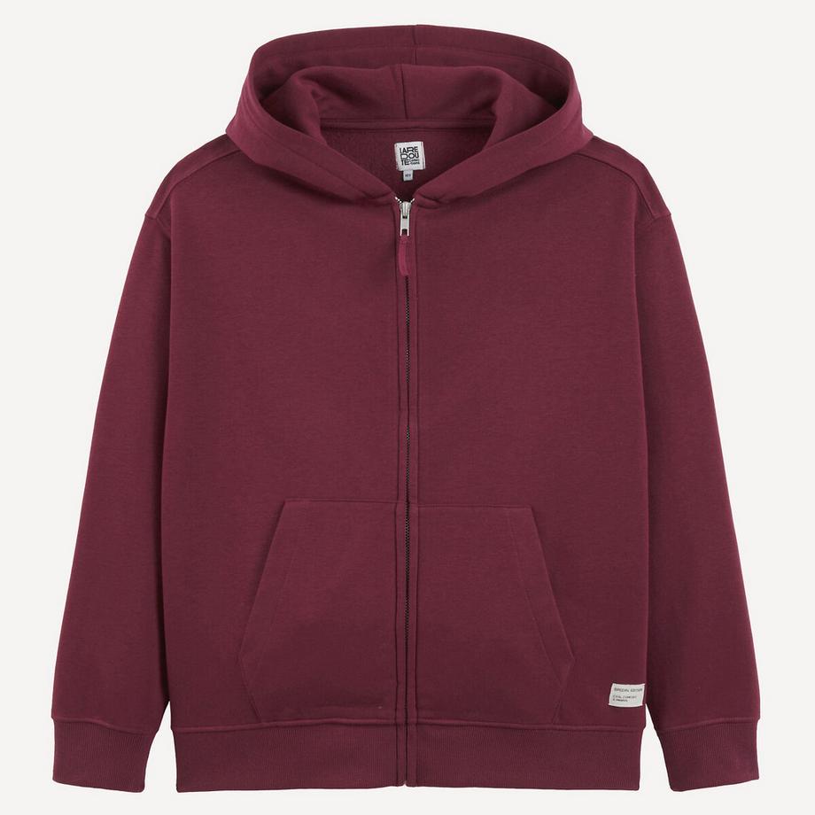 Sweatshirt mit Reissverschluss und Kapuze aus Fleece